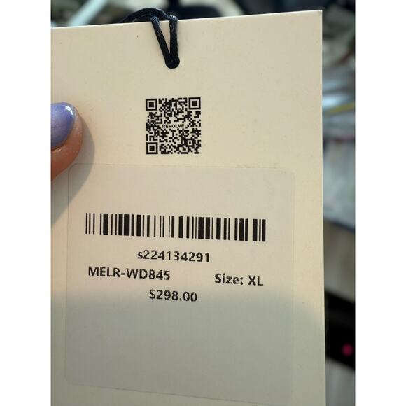 NWT Revolve x Michael Costello Briggs Strapless Boned Gown Ivory Womens Size XL - Picture 11 of 15